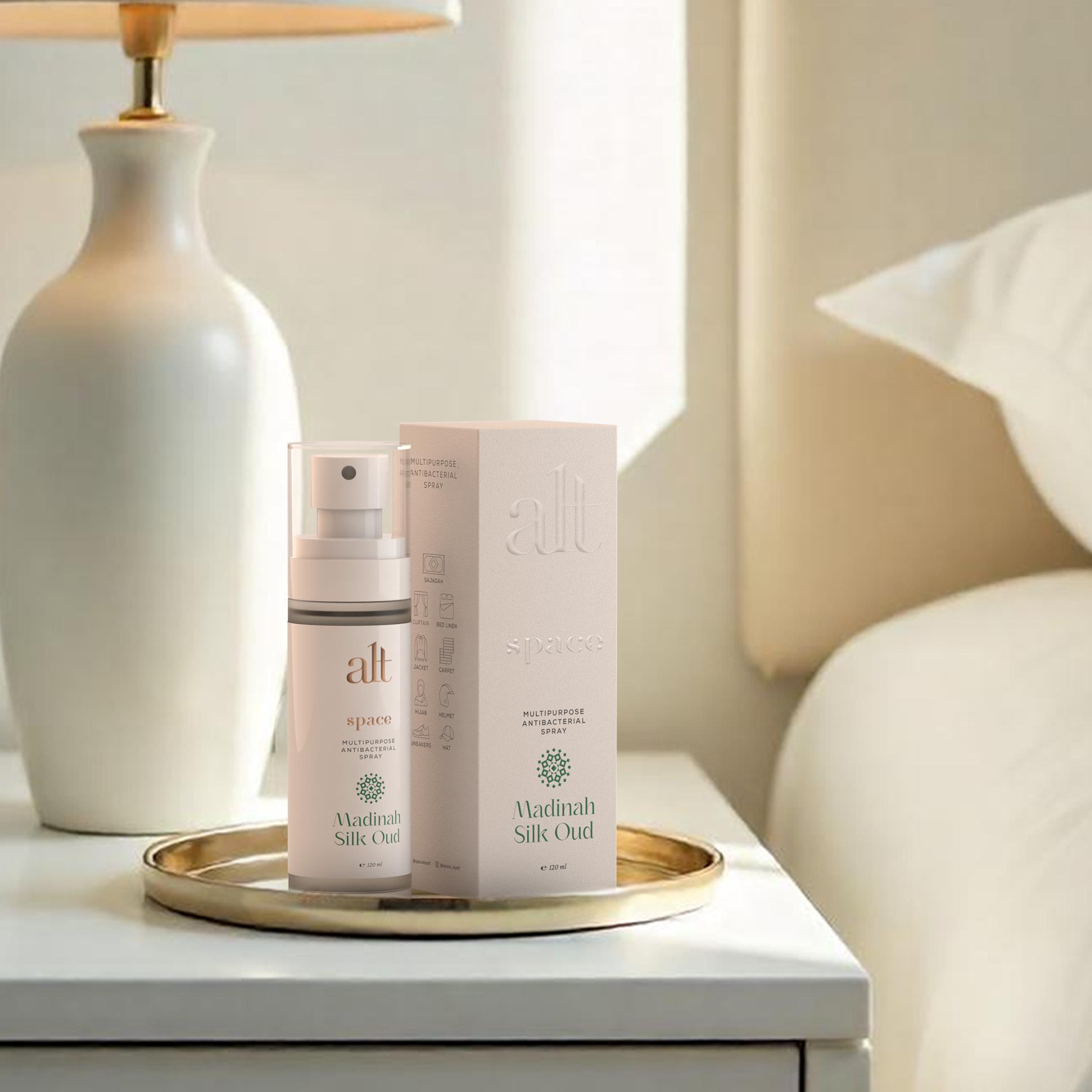 ALT Perfumery | Linen Spray Space by Alt MADINAH – Semprotan Wewangian Premium untuk Kain & Sprei | Scented Linen & Room Mist