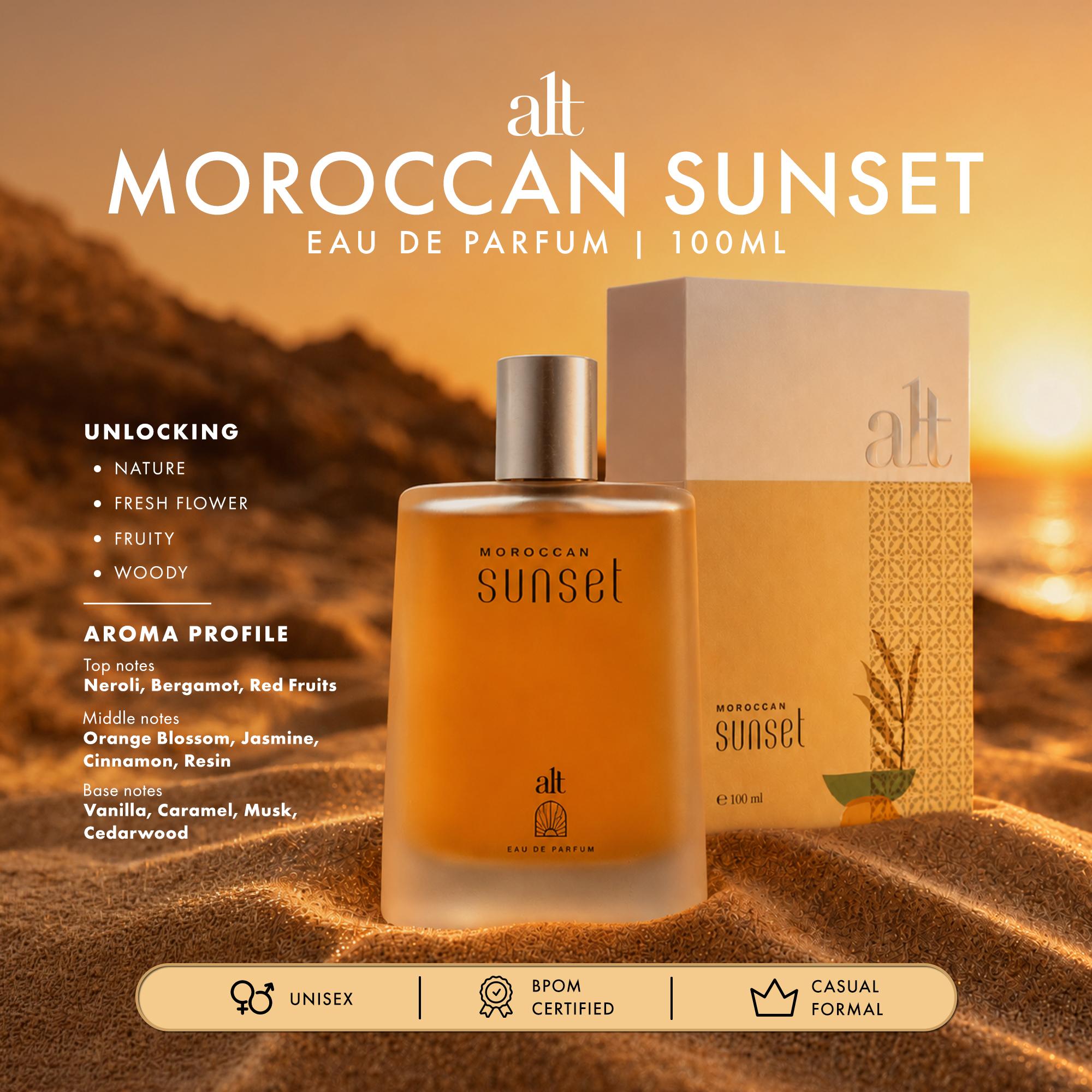 ALT Perfumery - Moroccan Sunset EDP 100ml | Sweet Vanilla Gourmand Unisex Perfume